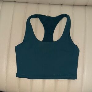 Ryderwear Teal Racerback Crop Sports Bra